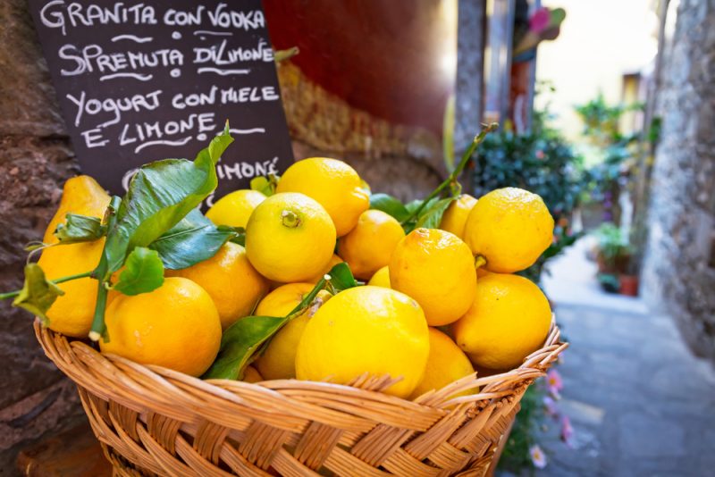 イタリアではレモンの栽培が有名です